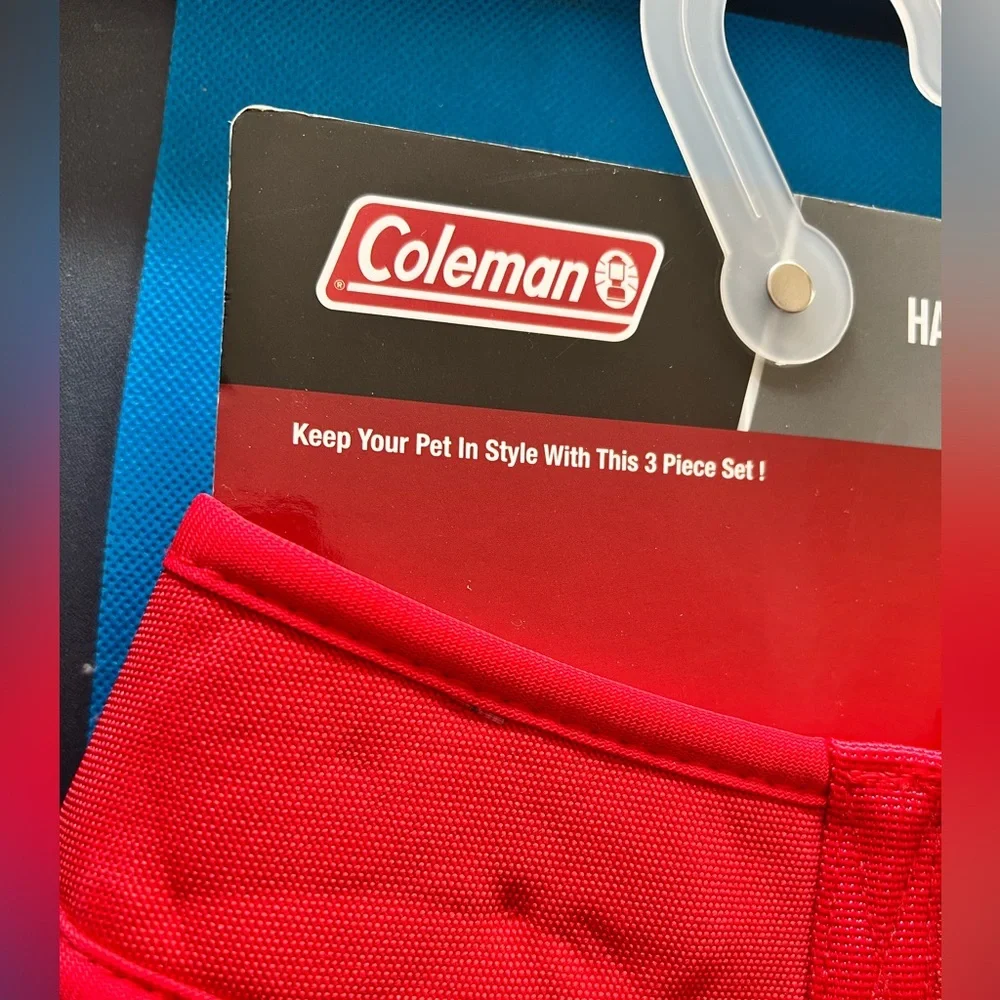 Coleman Red Pet Harness, Leash & Collar Set